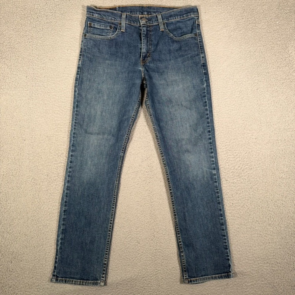 Levis Jeans Mens 33x30 Blue 511 Slim Fit Casual Denim Logo Preppy Workwear Adult